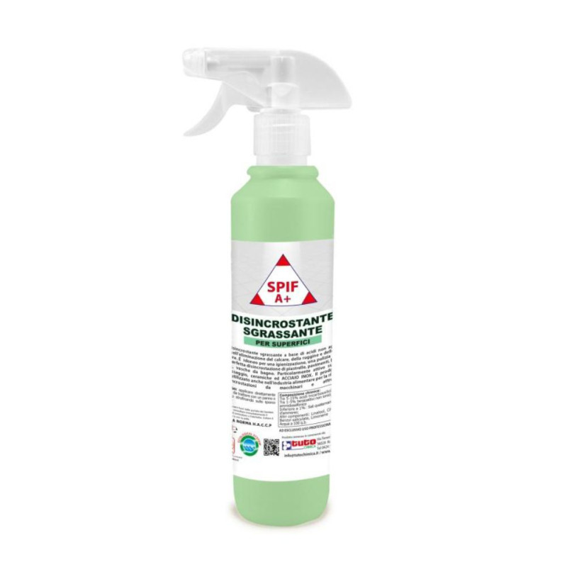 Spif A+ detergent profesional detartrant, degresant si antirugina, 500ml