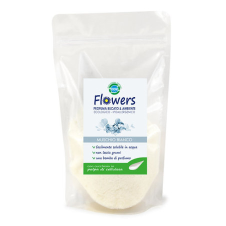 PUDRA PARFUMANTA FLOWERS 200 G CU MIROS DE MOSC ALB