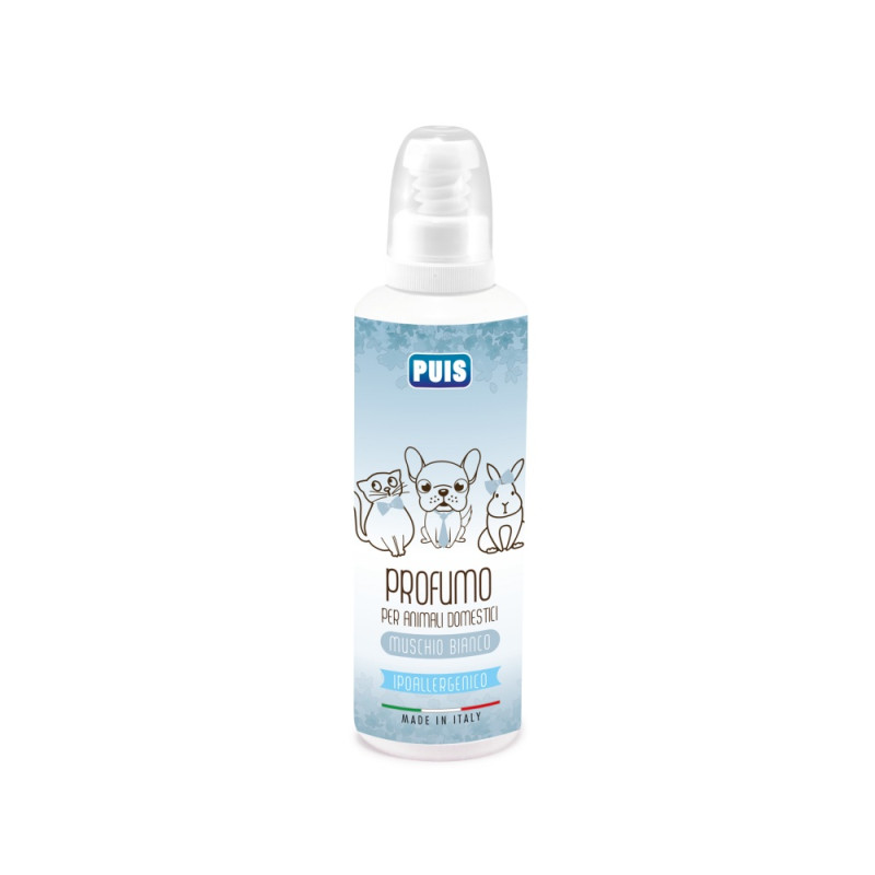 PARFUM PUIS MOSC ALB PENTRU CAINI SI ANIMALE DE COMPANIE, PISICI, IEPURI 120 ML