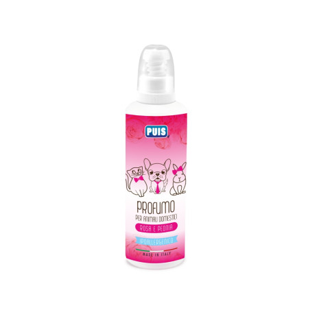 PARFUM PUIS TRANDAFIRI SI BUJORI  PENTRU CAINI SI ANIMALE DE COMPANIE, PISICI, IEPURI 120 ML