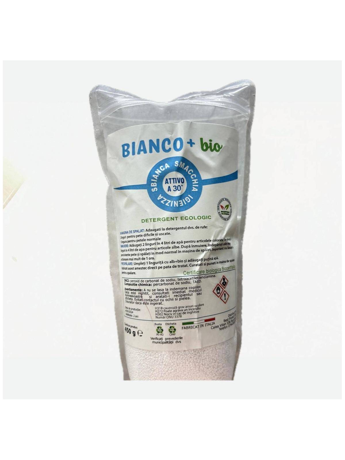 Bianco + bio, detergent ecologic, 450g