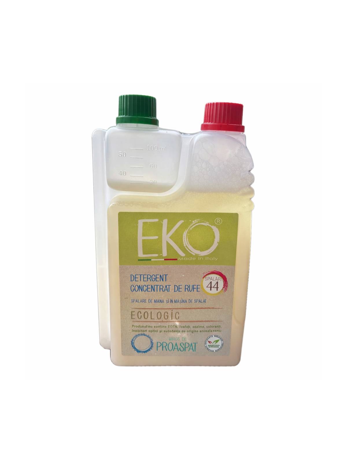 Detergent profesional ecologic Eko rufe 1.1L - 44spalari, automat si manual