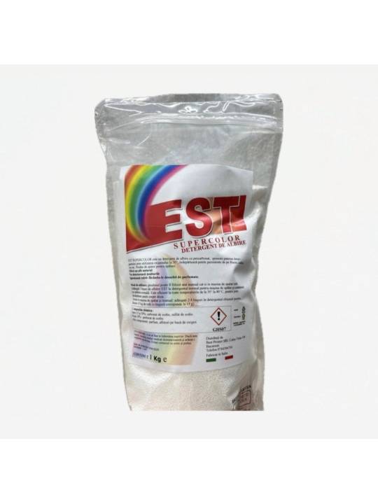 Detergent de rufe profesional Supercolor detergent de albire pulbere, 1kg, granule, universal