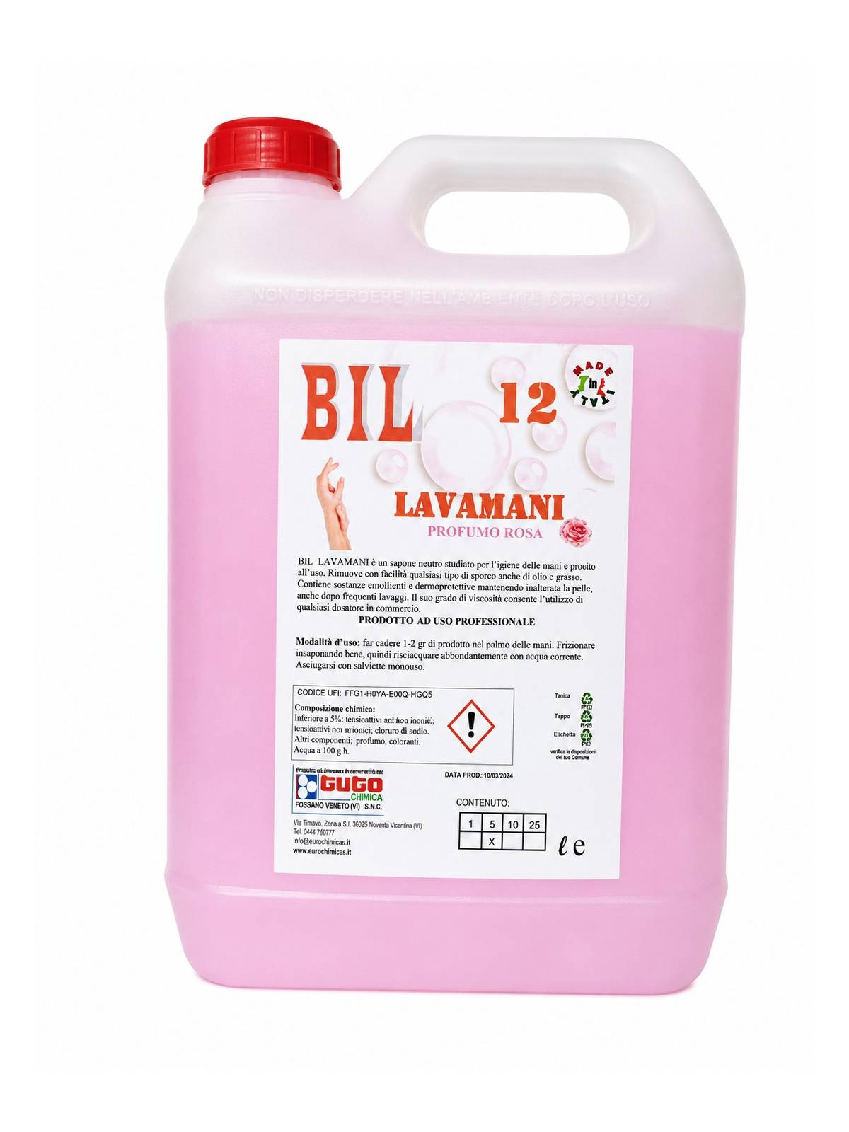 Săpun de mâini profesional BIL 12 (Lavamani)