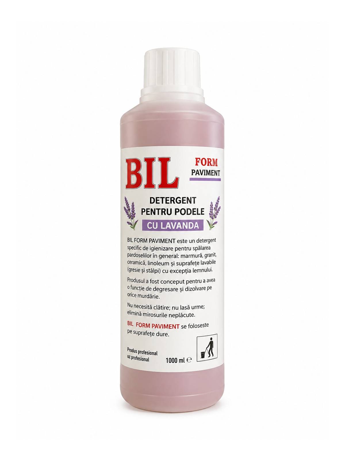 Detergent profesional BIL FORM pentru pardoseală Lavandă 1L