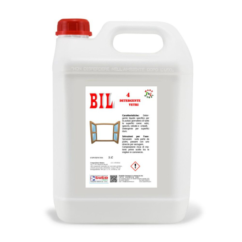 Bil 4 detergent profesional pentru geamuri 5L