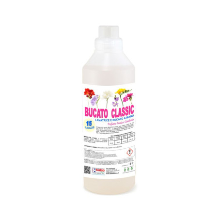 Detergent lichid de rufe profesional BUCATO CLASSIC fresia si gardenia 1L